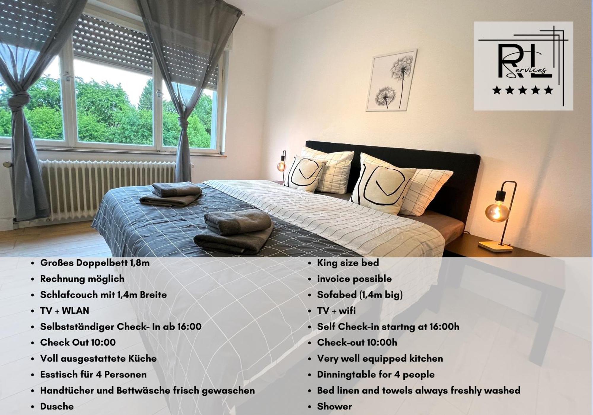 Апартаменты One Bed And One Sofa Bed, Self Check In, Invoice Мёнхен-Гладбах Экстерьер фото